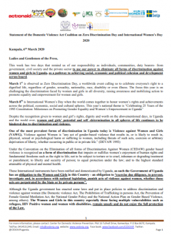 Zero discrimination Day Press statement