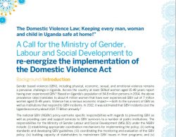 A Call for the Ministry of Gender, Labour & Social Development