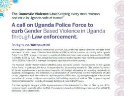Ensuring Law Enforcement to curb Gender Based Violence