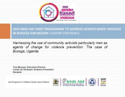GOU-Irish Aid Joint Programme to Address GBV In Busoga Sub-region – A CEDOVIP Experience
