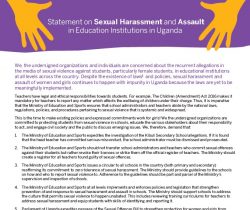 VAC Statement on Sexual Harassment