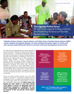 The Uganda Police Force- On the front-lines