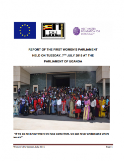 THE FIRST WOMEN’S PARLIAMENT REPORT 2015