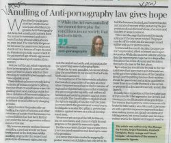 The women’s movement in Uganda commends the constitutional court for annulling provisions of the Anti-pornography Act