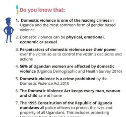 UGANDA POLICE FORCES ESSENTIAL SERVICES FOR DOMESTIC VIOLENCE CASES